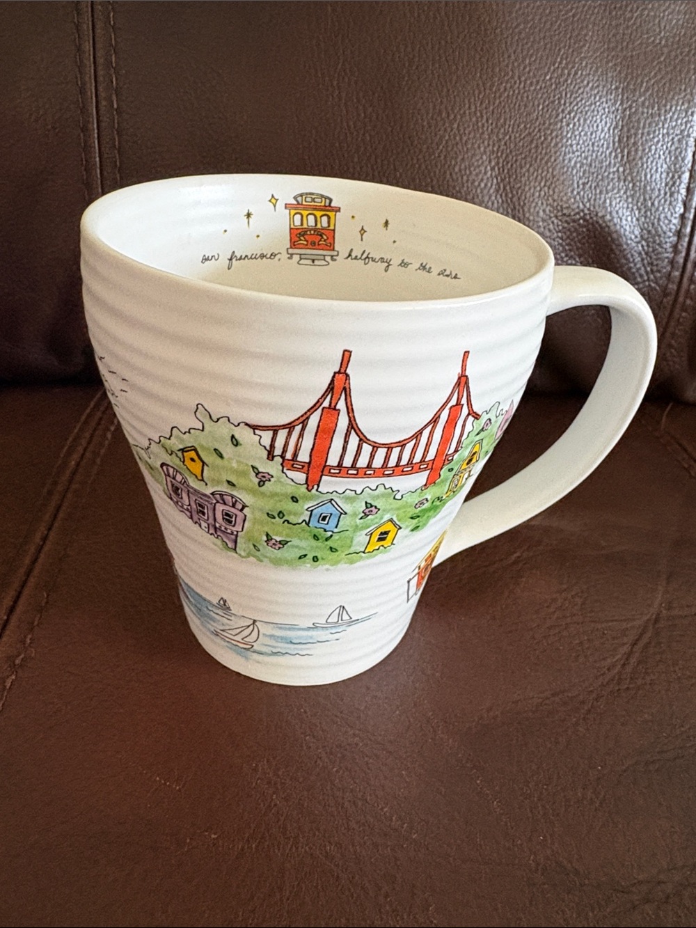 Bliss Danville San Francisco Scenic White Ceramic Coffee Mug